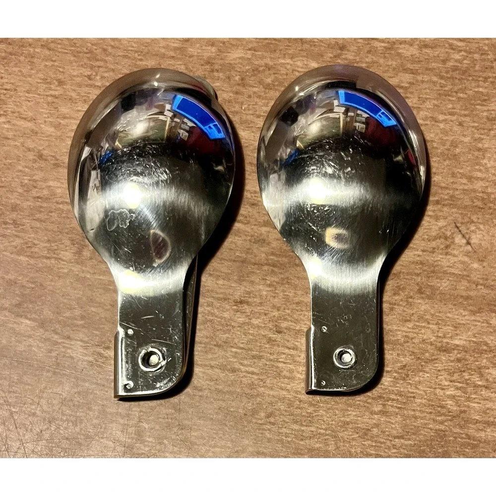 Thermos Stainless Steel Folding Spoons Set of 2 Compact Camping Travel Utensils